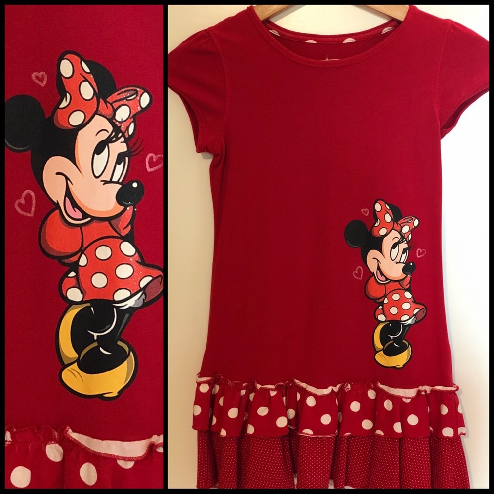 Disney Parks Minnie Mouse, Red Polka Dots Dress